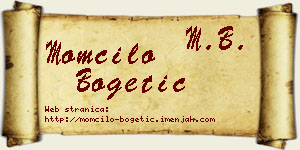 Momčilo Bogetić vizit kartica